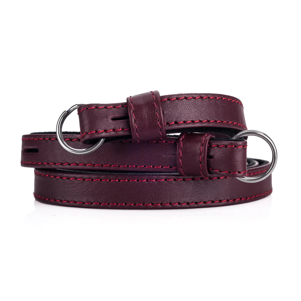 Leica 라이카 Leather Strap, nappa bordeaux
