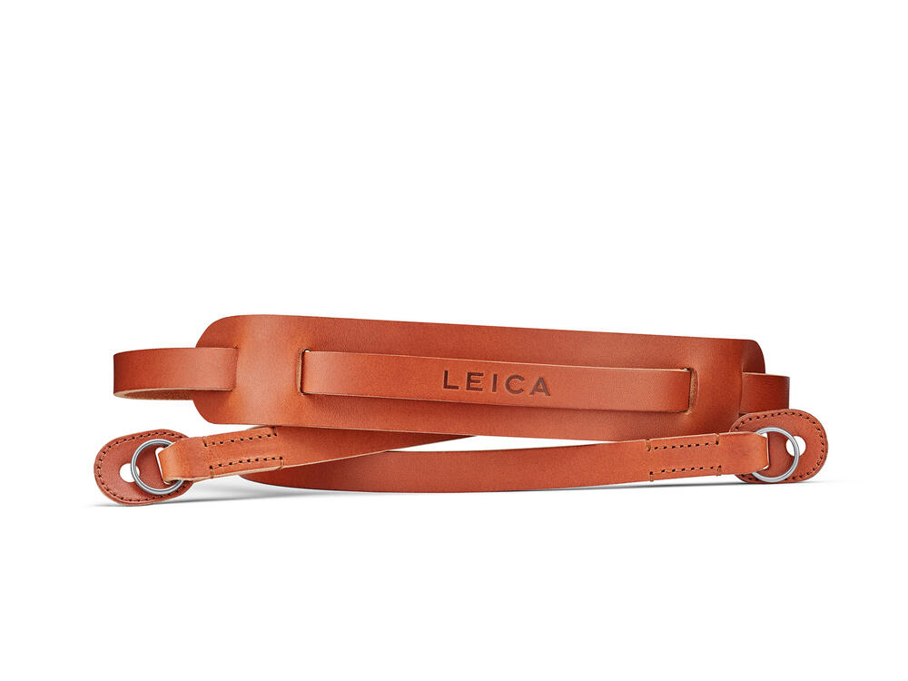 Leica 라이카 Carrying strap with shoulderpad, cognac