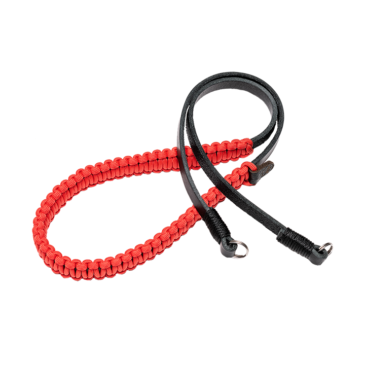 Leica 라이카 Paracord Strap created by COOPH, black/red, 100 cm