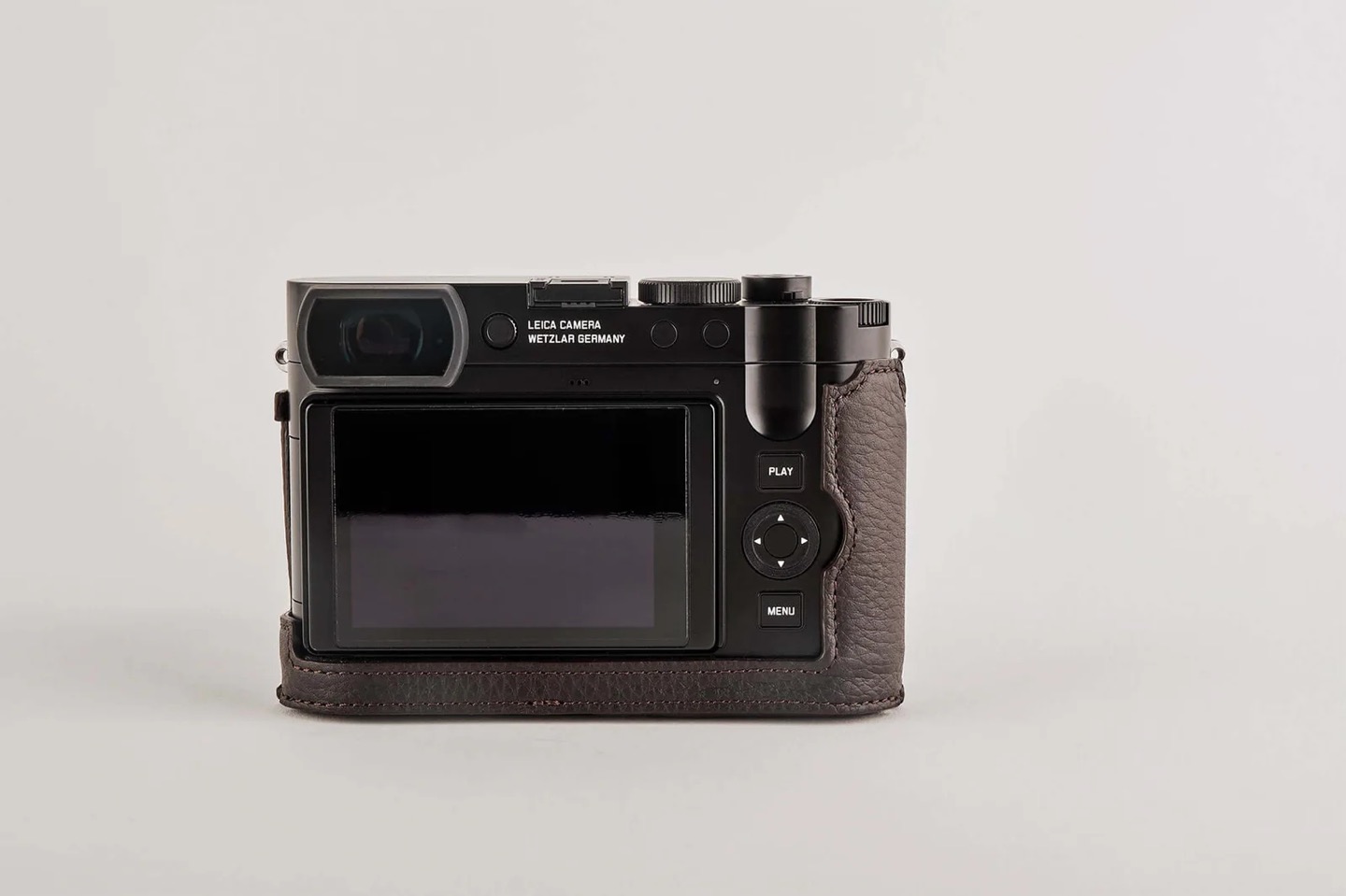 Leica 라이카 TagCase© Casual Line Leder for Leica Q3 Cow-Hide dark brown lining black